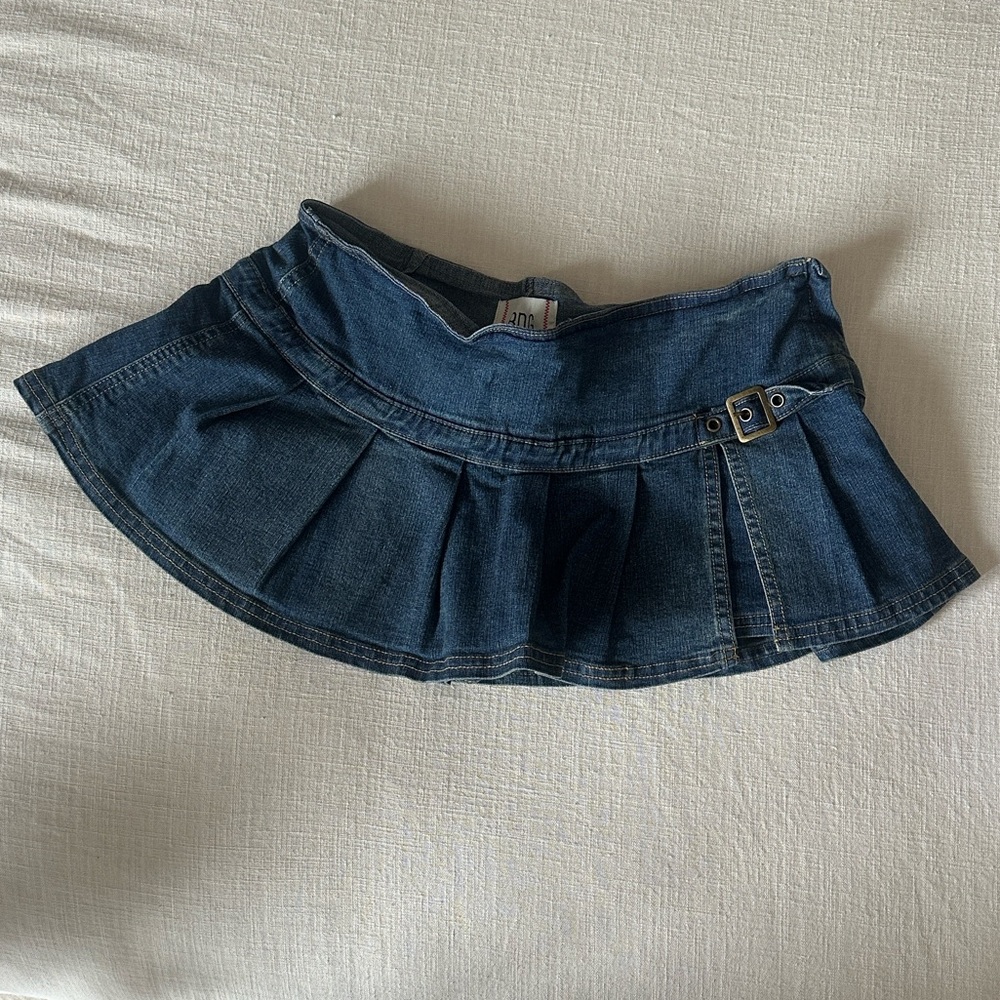 BDG Denim Pleated Mini Skort – Size Small